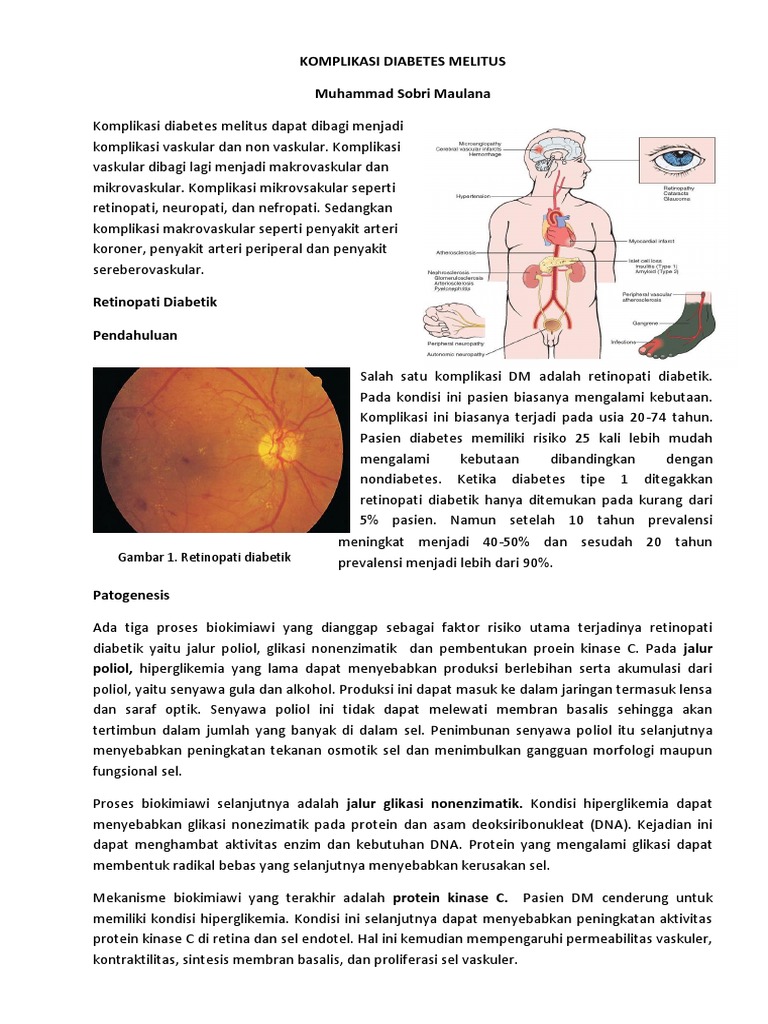 Komplikasi Diabetes Melitus | PDF