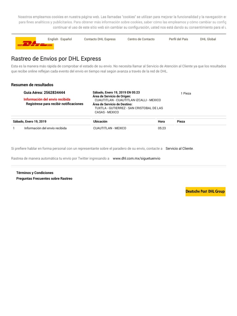 Rastreo De Paquetes Dhl – DHL Rastreo – GDAY