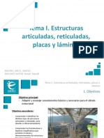 Presentación - M1T1 - Estructuras Articuladas, Reticuladas, Placas y Láminas