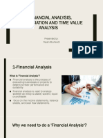 Financial Analysis, Depreciation and Time Value Analysis: Presented By: Najat Albuhendi