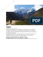 Los Apus, dioses de las montañas en la cosmovisión andina
