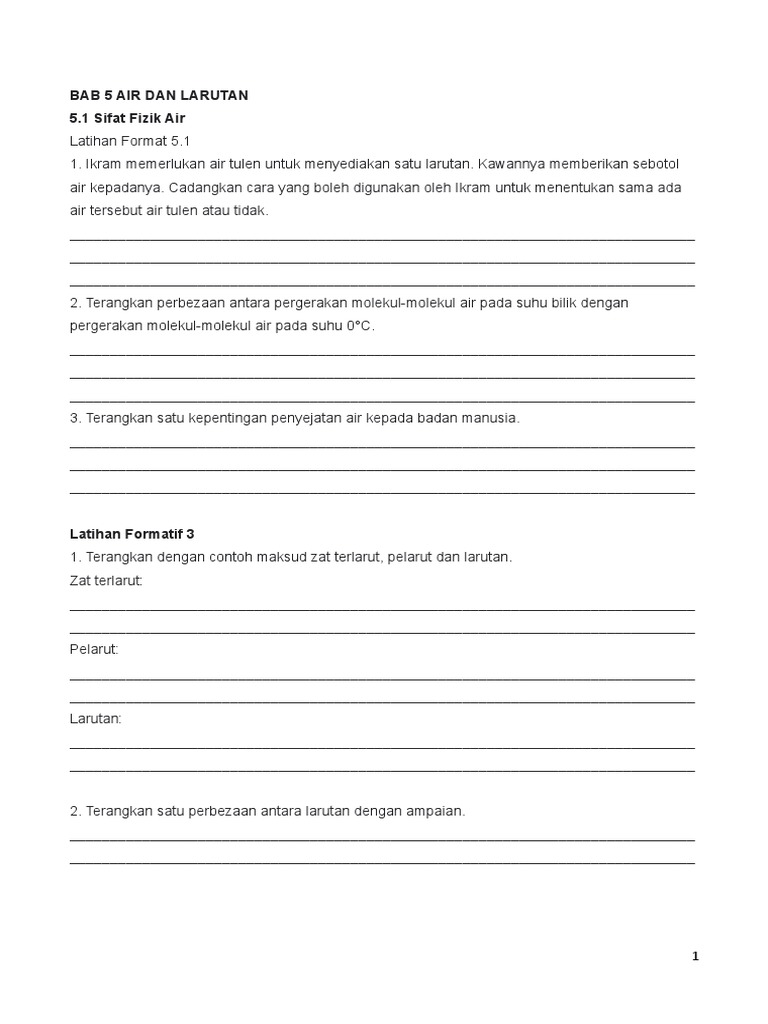 T2 Bab 5 Air Dan Larutan Pdf