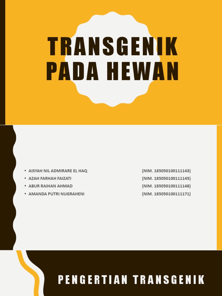 Transgenik Pada Hewan | PDF