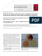 Detección de Isómeros Del Ácido Láctico: Metabolitos de Bacterias Ácido Lácticas Aisladas de Masas Ácidas Fermentadas Colombianas