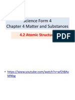 Science Form 4 Chapter 4 Matter and Substances: 4.2 Atomic Structure