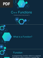 C++ Functions: Presented by Kathryne Tarrayo and Jester Tiu