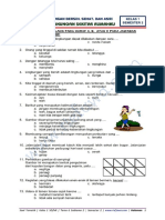 Soal Kelas 1 Tema 6 Subtema 2