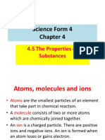 Science Form 4: 4.5 The Properties of Substances