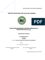 Evaluacion de Cinco Cepas Pleurotus en Residuos Agroindustriales