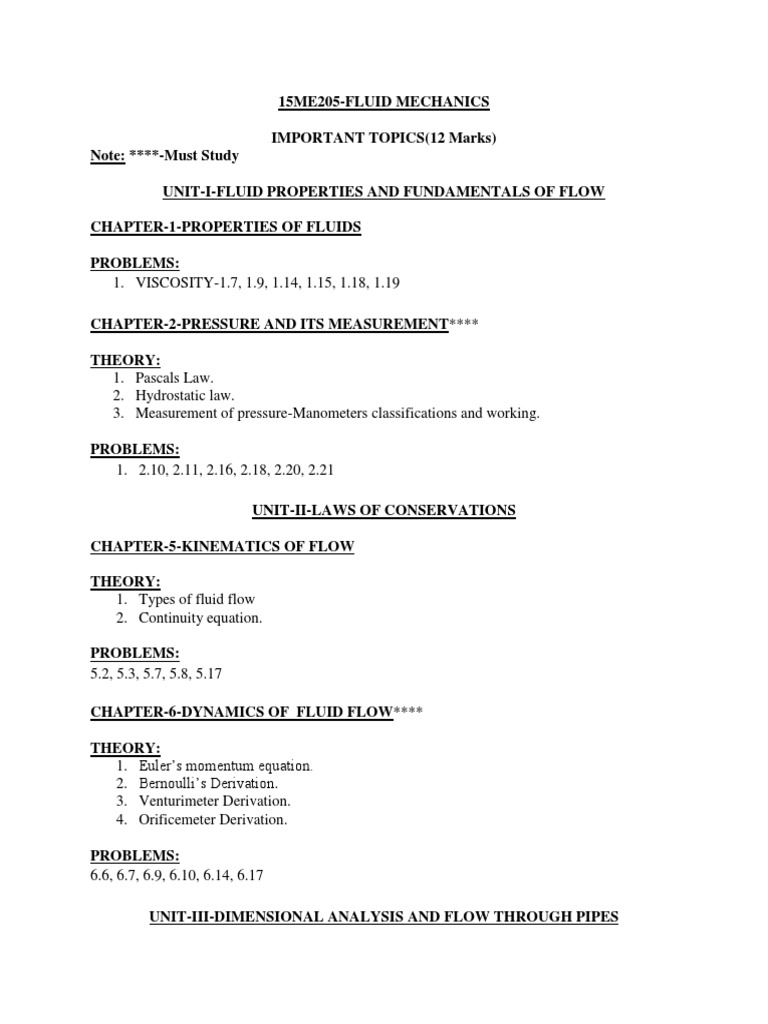 15me205 Important Questions | PDF | Boundary Layer | Fluid Dynamics