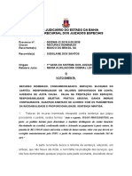 1 G 0002968-12.2016.8.05.0039 VOTO EMENTA CONSUMIDOR BANCO BLOQUEIO CARTÃO CONTA FALHA PREST SERVIÇO DANOS MORAIS IMPROV.doc