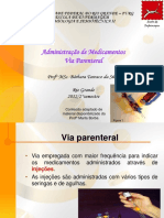 Administração de medicamentos via parenteral na FURG