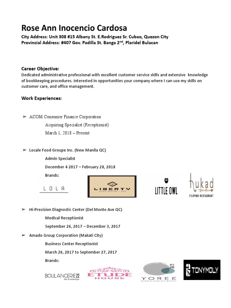 City and Provincial Address Details | PDF