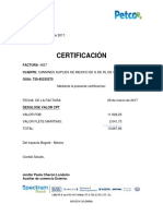 Certificacion de Fletes
