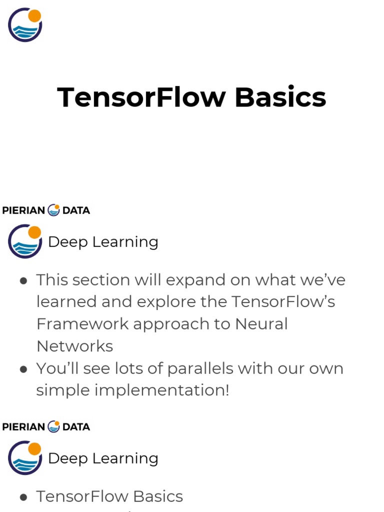 TensorFlow Basics | PDF | Deep Learning | Artificial Neural Network
