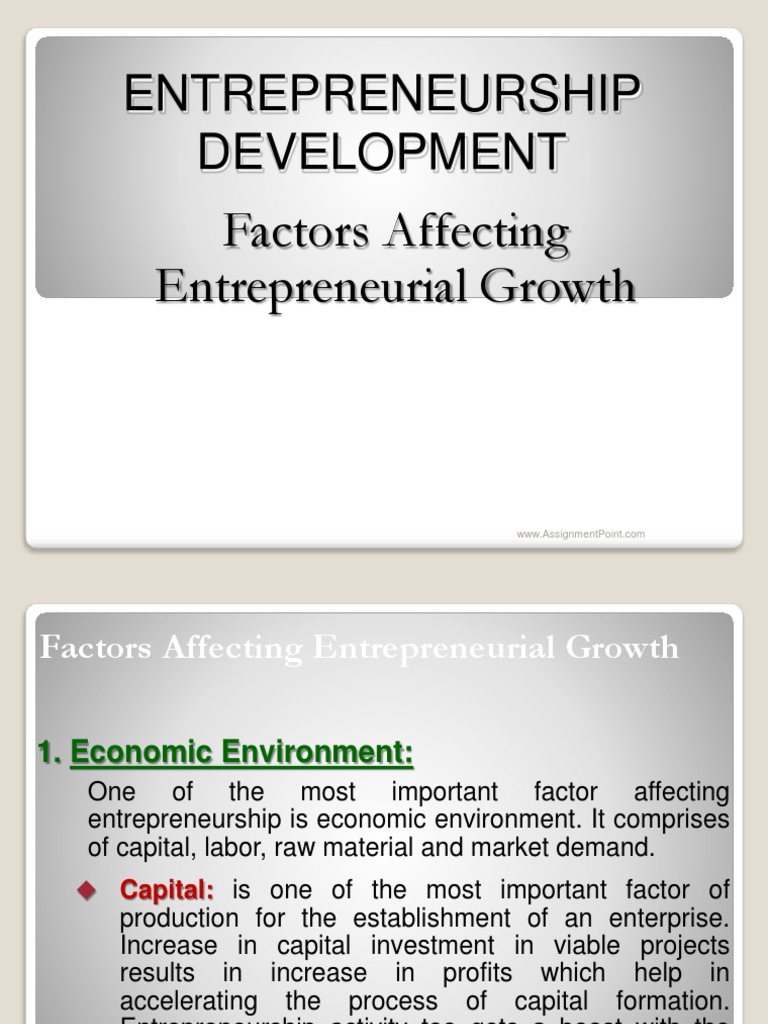 Time Value Of Money Entrepreneurship Economic Growth