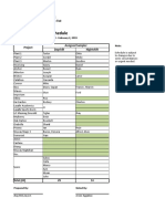 Schedule May 6 - May 11 2019