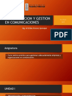 Administracion y Gestion en Comunicaciones