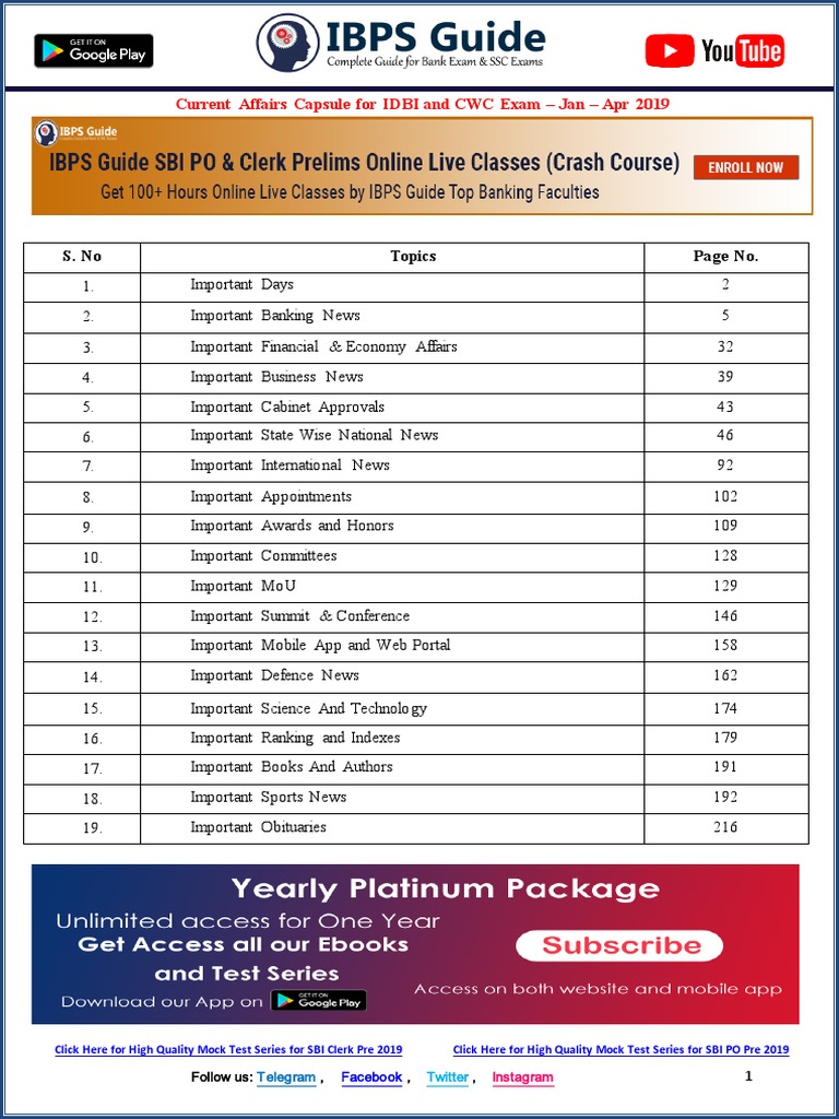 768px x 1024px - IDBI AND CWC CA Caspule PDF | PDF | Reserve Bank Of India | Open Market  Operation