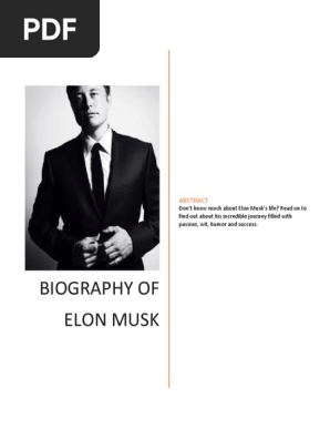 The Biography of Elon Musk