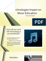 Technologies Impact On Music Education: Author: Mario Ramirez