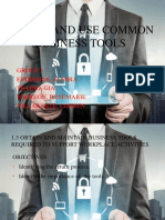 Access and Use Common Business Tools GROUP 2