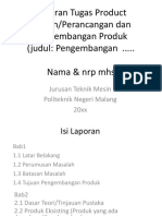 Pengembangan Produk Design Teknik Mesin Politeknik Negeri Malang