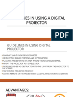 Guidelines in Using A Digital Projector