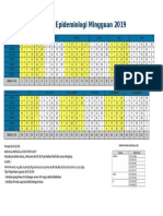 Weekly Epidemiology Calendar 2019