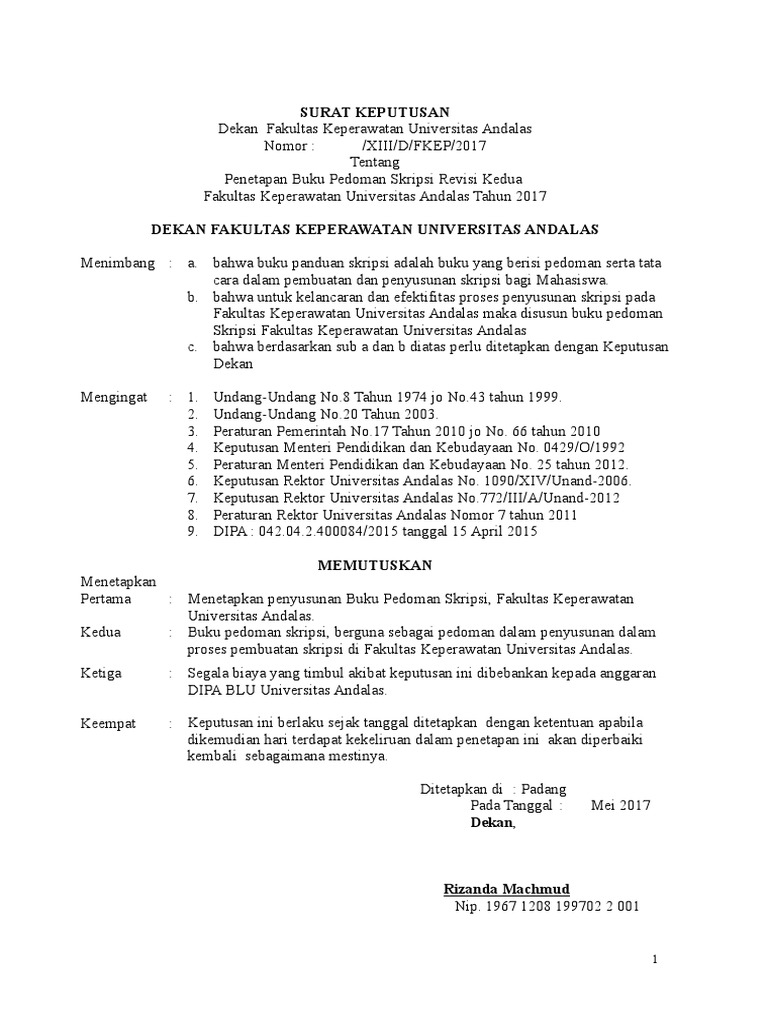 Panduan Skripsi Revisi