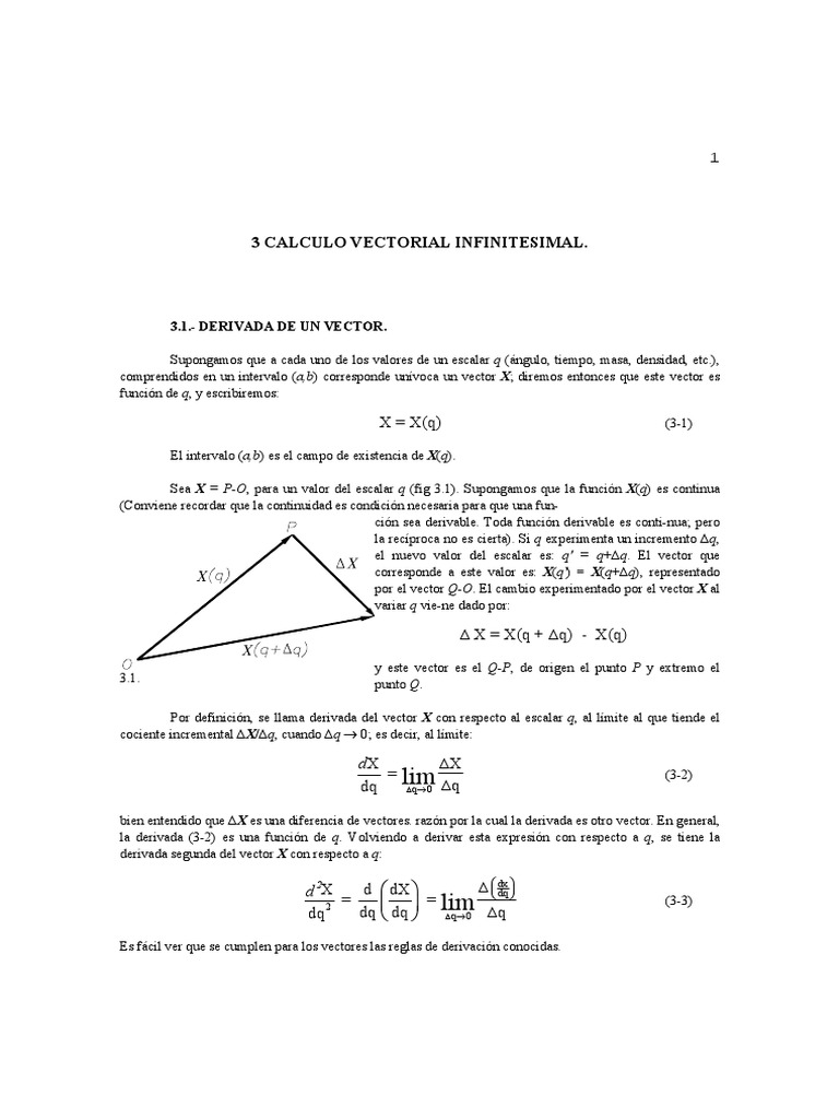 Calculo Vectorial Infinitesimal PDF | PDF | Aceleración | Vector Euclidiano