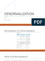 Lecture 2 Denormalization