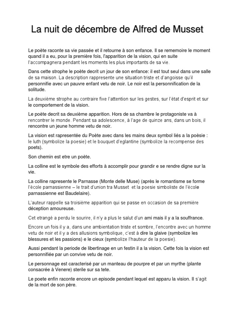 Le Nuit de Decembre Poésie Fiction et littérature