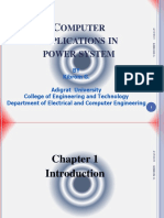 Omputer Applications in Power System