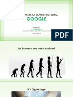 Google: Digital Ways of Marketing Using