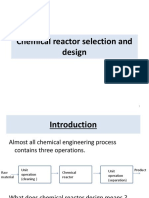 Chemical Reactor Design and Selection