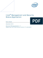 Intel Management and Security Status Application: User's Guide