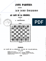 Cinquante parties jouées au cercle des échecs et au café de la Régence / recueillies par L. Kieseritzky  
