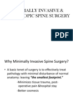 Minimally Invasive & Endoscopic Spine Surgery