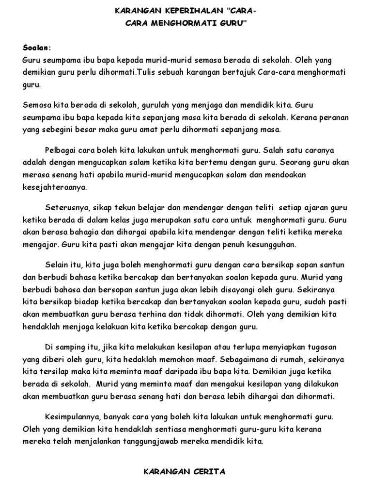 Sepucuk Surat Bahasa Melayu Tajuk Pertandingan Basikal Bukit
