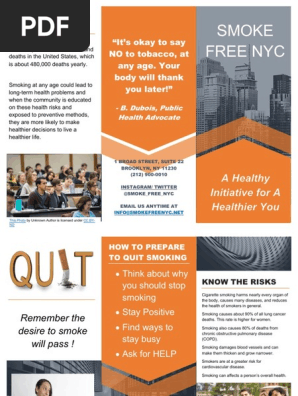 tobacco brochure Quit Smoking: Know the Risks | PDF | Tobacco Smoking