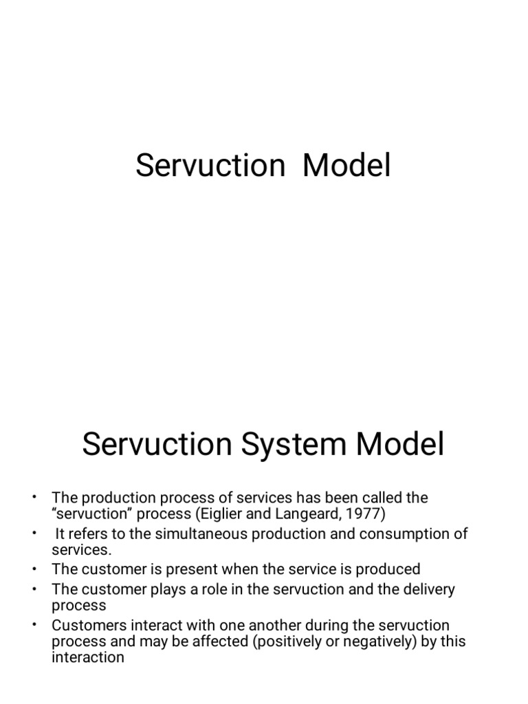 Understanding the Servuction Model | PDF | Microeconomics | Psychology