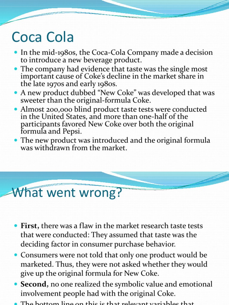Coca-Cola's Failed 'New Coke' Launch: A Case Study in the Importance of ...