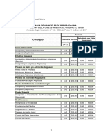 Tabla Aranceles UNA2018 PDF