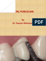 Dental Porcelain: Composition, Processing, Strengthening and Applications