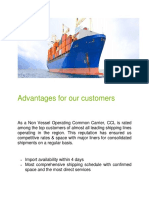 Advantages For Our Customers