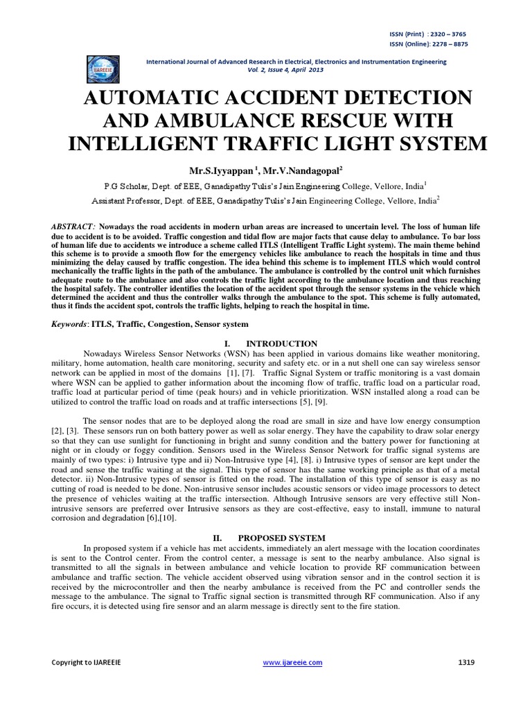 42 Automatic PDF | PDF | Traffic | Wireless Sensor Network