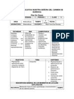 Planeador Matematicas 2019