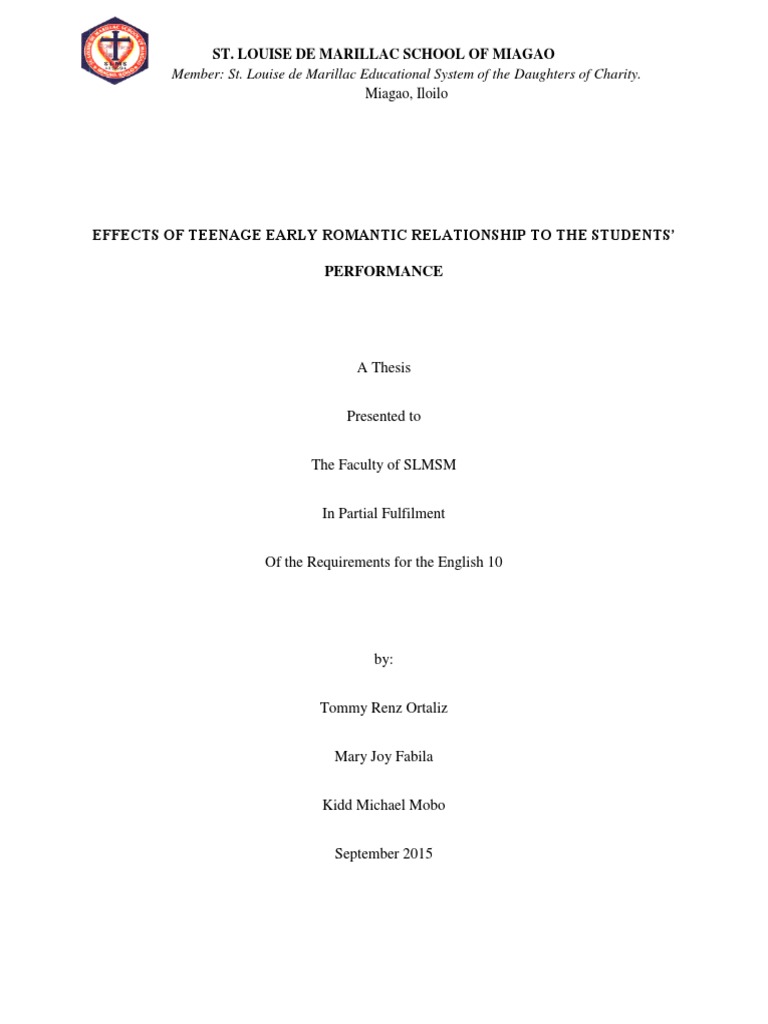 Impact of Early Relationships on Teens' Grades | PDF | Adolescence ...