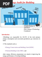 Energy Audit For Building: Avinash Kumar R